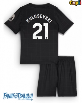 Tottenham Hotspur Dejan Kulusevski #21 Echipament de Fotbal Replică 2025-26 Copii Deplasare (+ Șorturi)